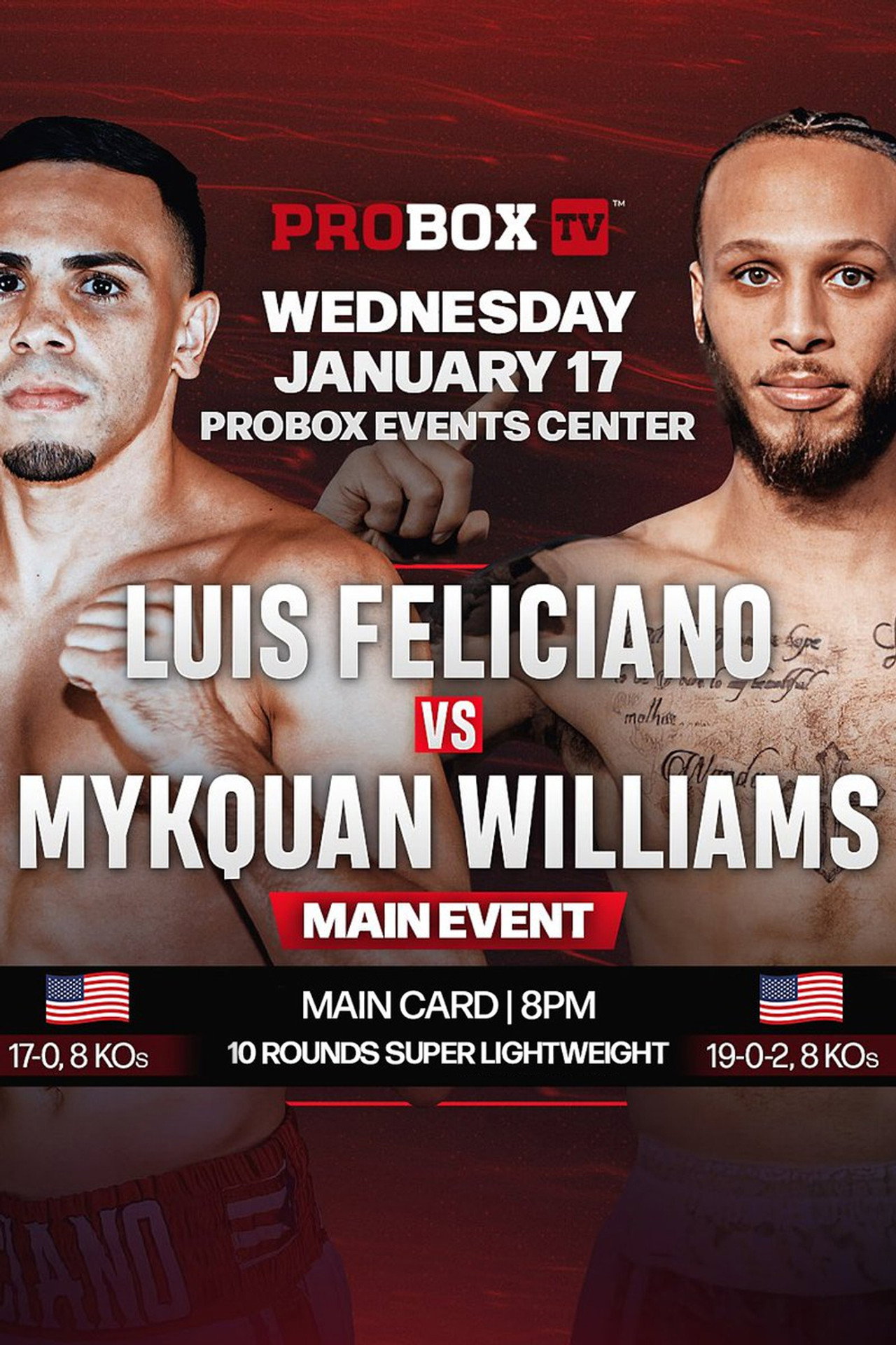 Luis Feliciano vs. Mykquan Williams filmaffisch