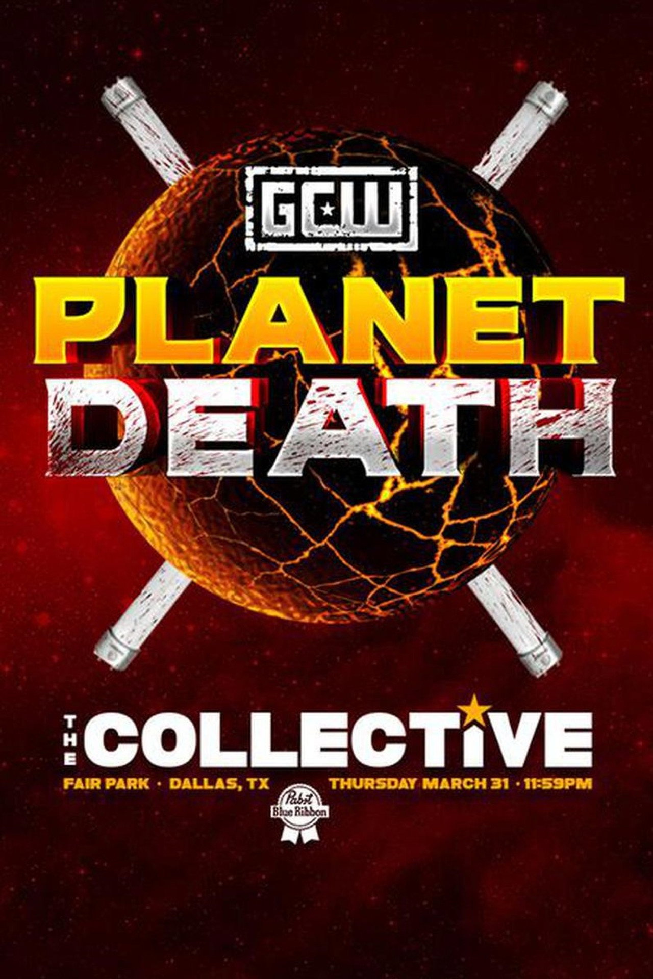 GCW Planet Death Backdrop
