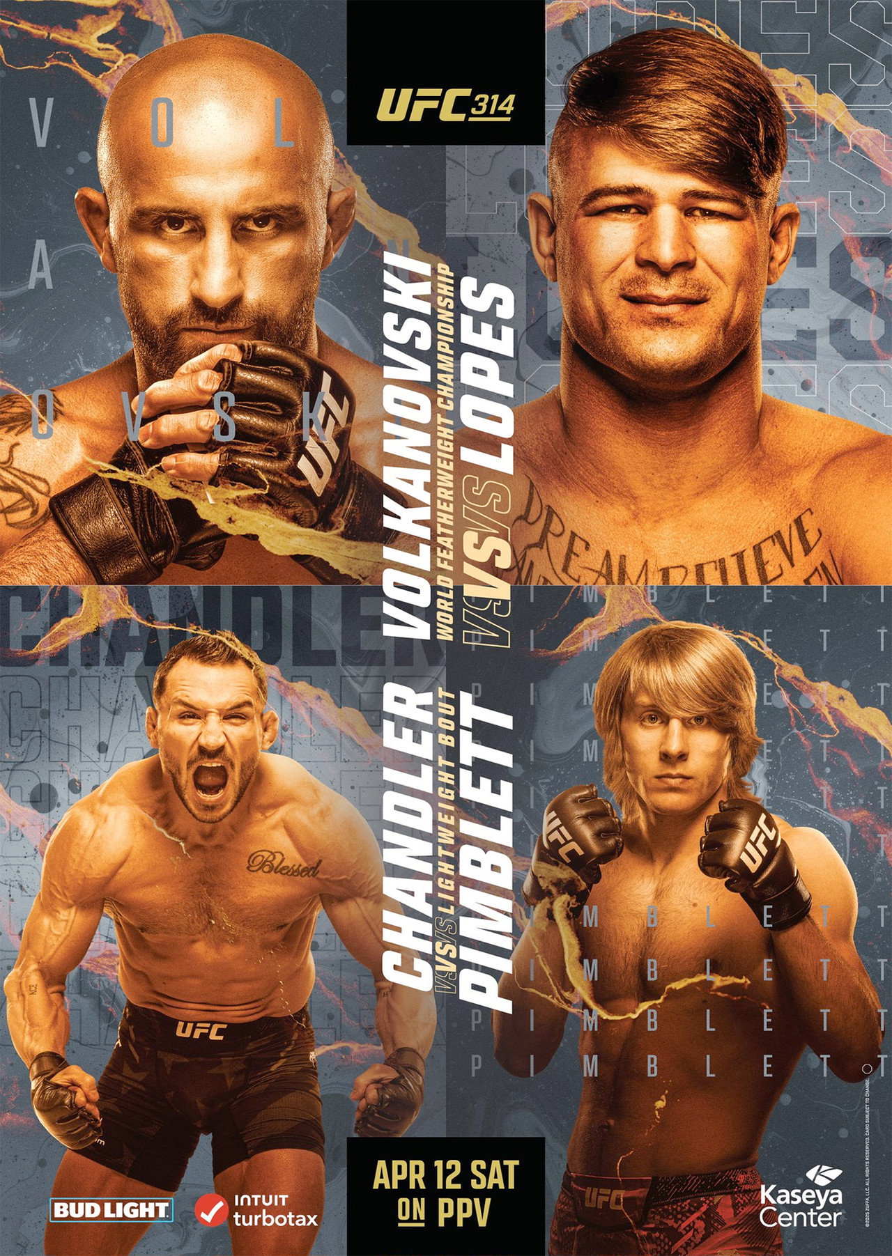 UFC 314: Volkanovski vs. Lopes