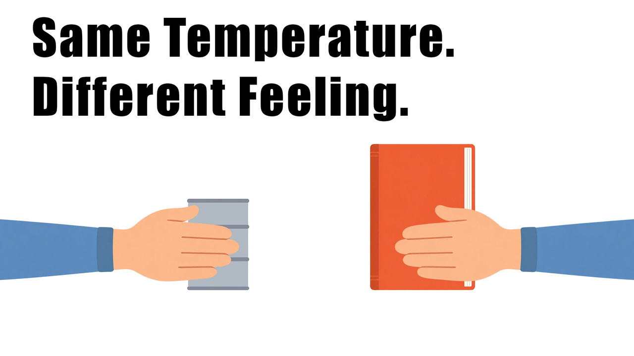 Same Temperature. Different Feeling.