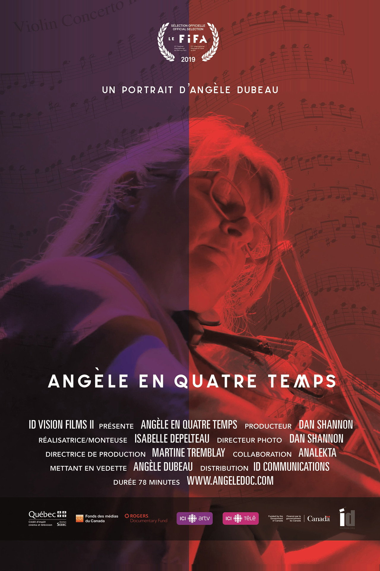 Angèle en quatre temps filmaffisch