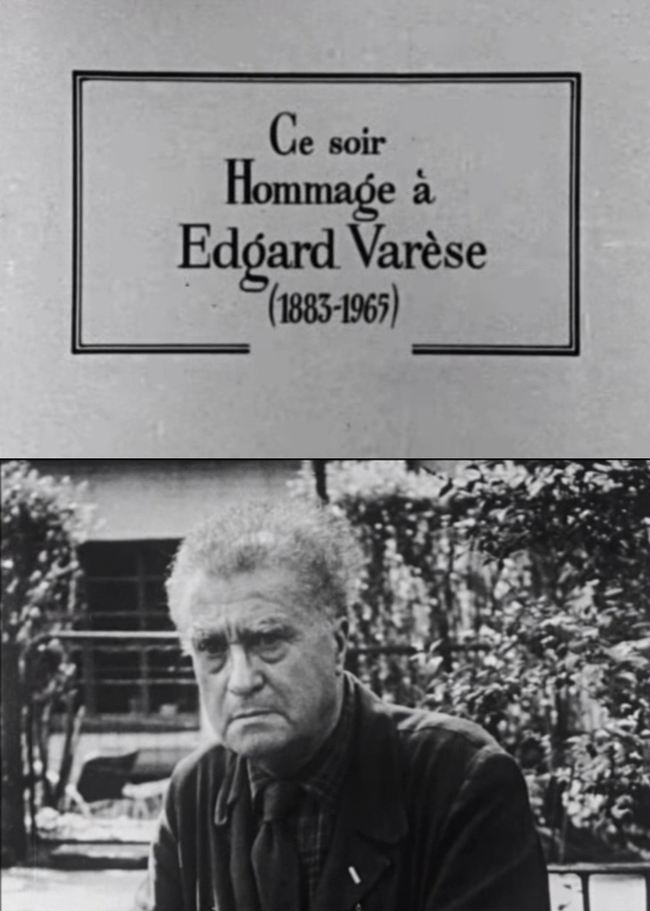 Les grandes répétitions: Hommage à Edgard Varèse filmaffisch