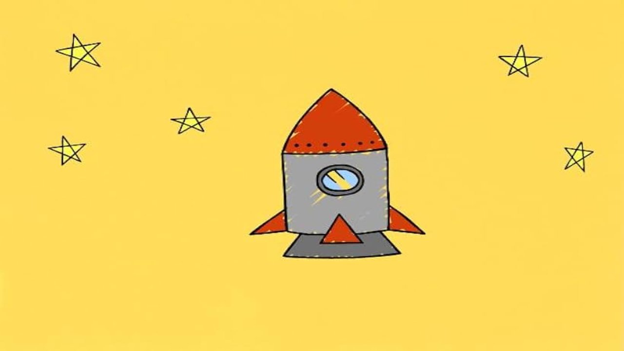 Super Simple Draw - Season 1 Episode 4 : How To Draw A Rocket
