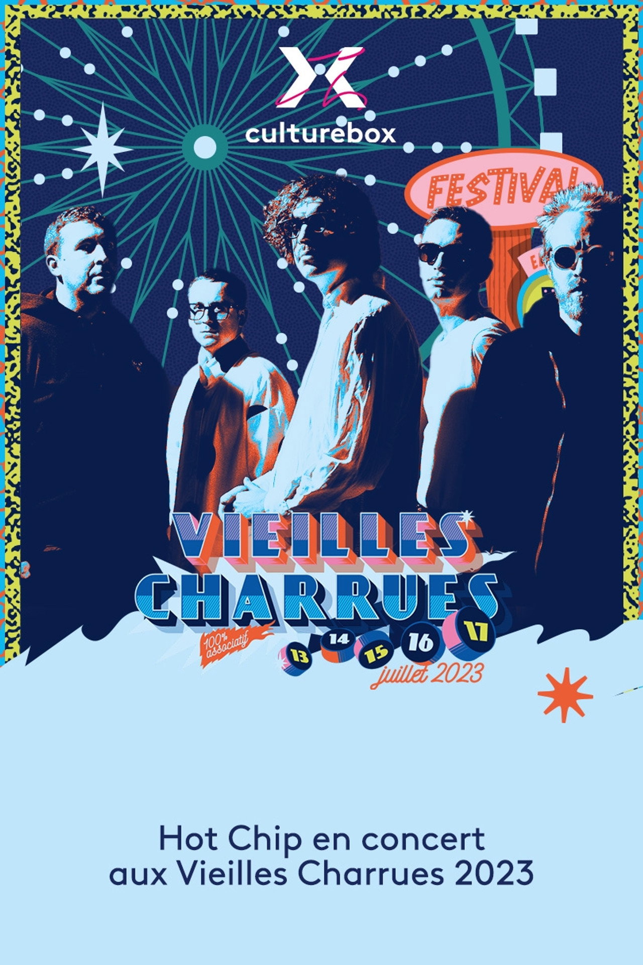 Hot Chip en concert aux Vieilles Charrues 2023 filmaffisch