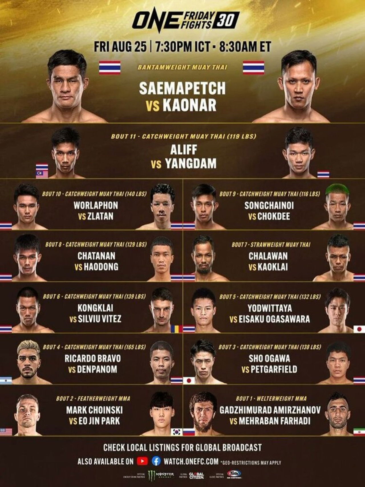 ONE Friday Fights 60: Suriyanlek vs. Rittidet Backdrop