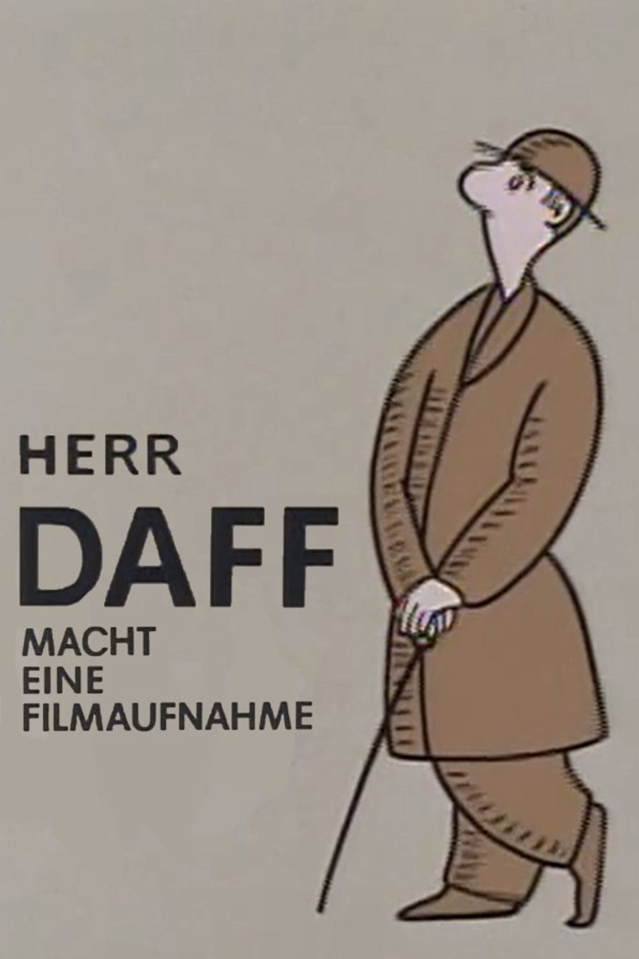Herr Daff macht eine Filmaufnahme filmaffisch