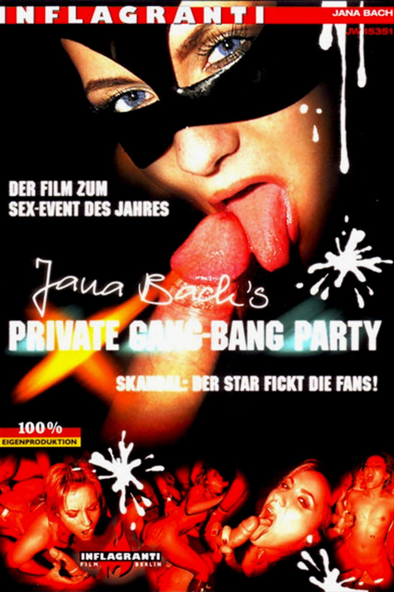 Jana Bach's private Gang-Bang Party Backdrop
