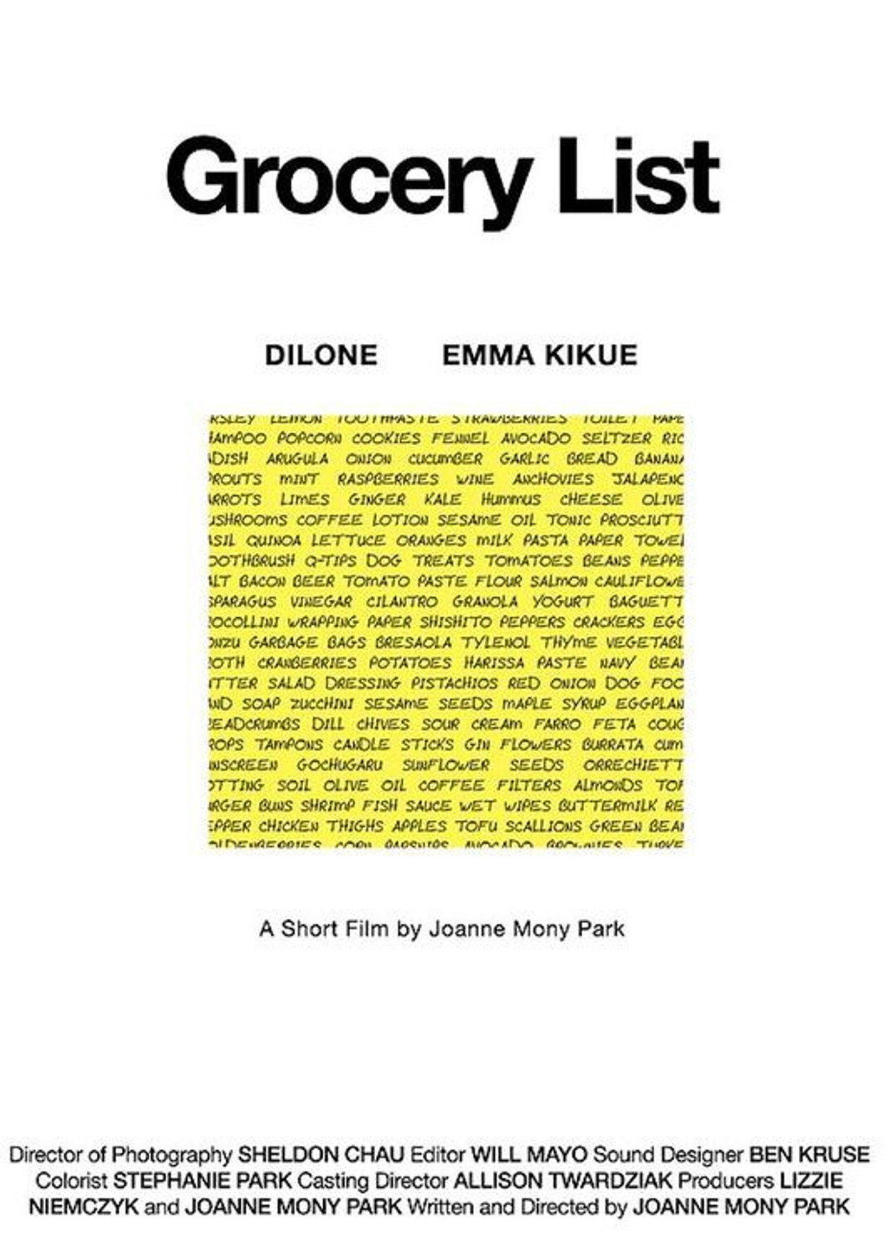Grocery List