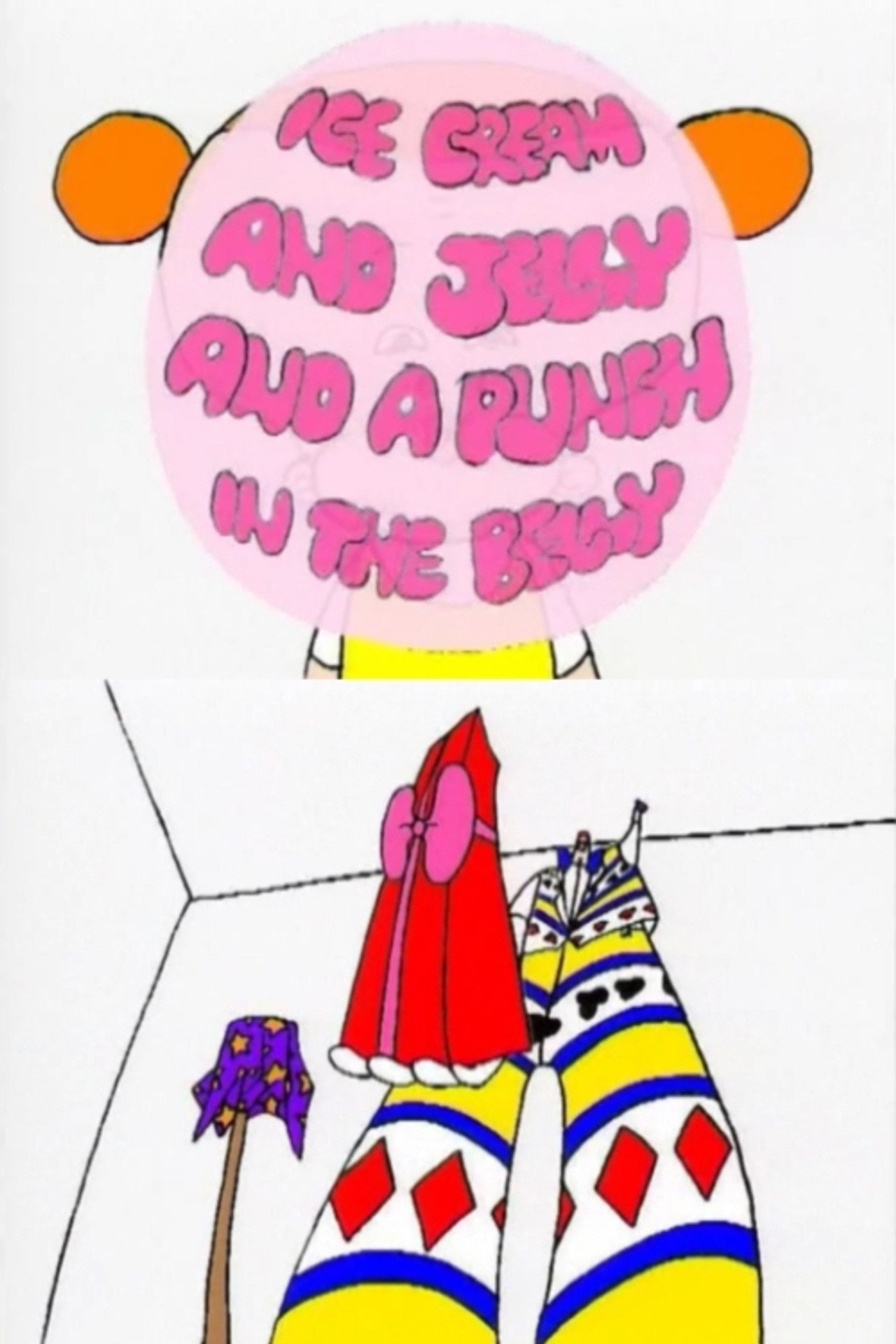 Ice Cream and Jelly and a Punch in the Belly Backdrop