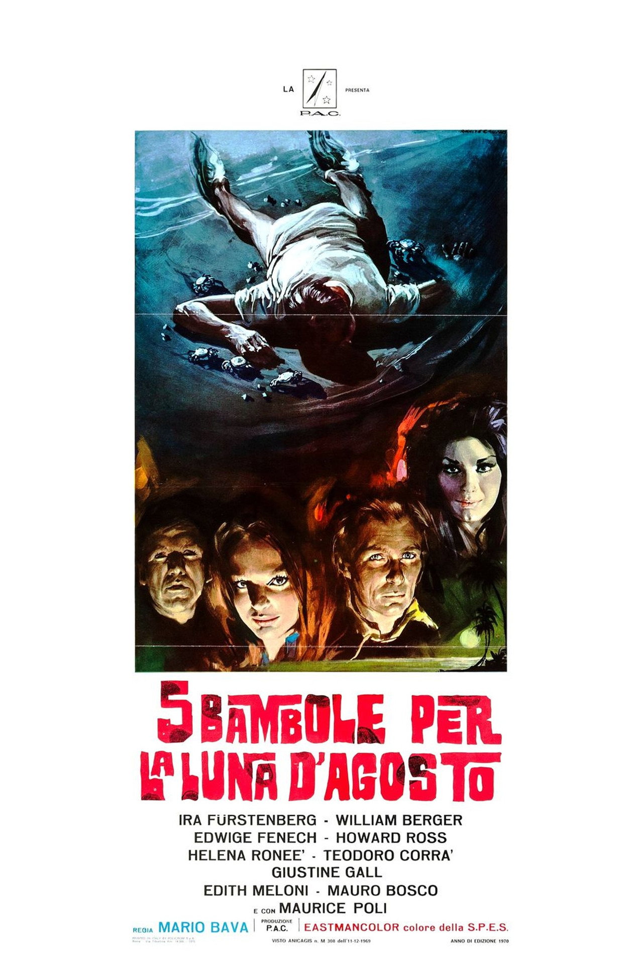 5 bambole per la luna d'agosto filmaffisch