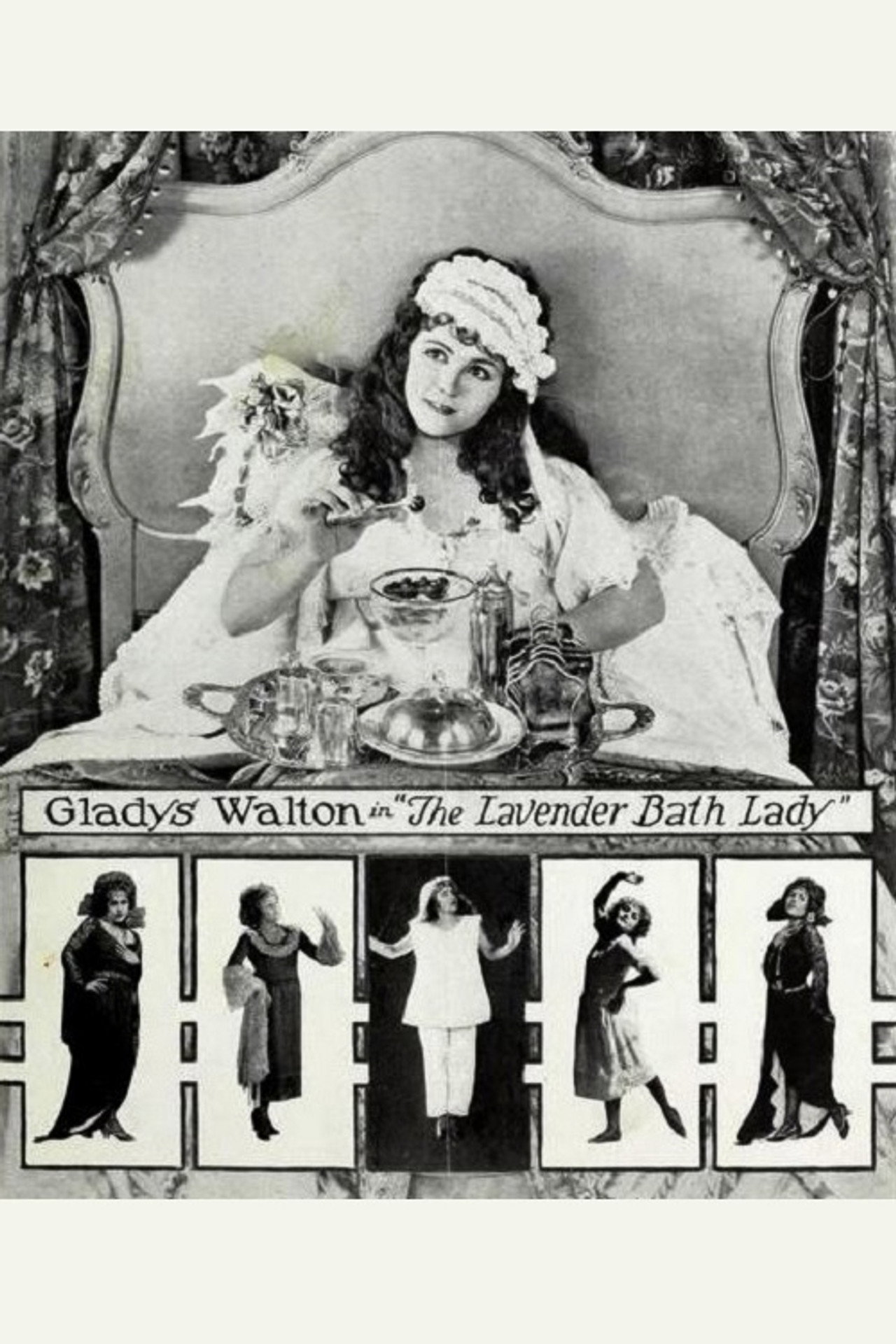 The Lavender Bath Lady Backdrop