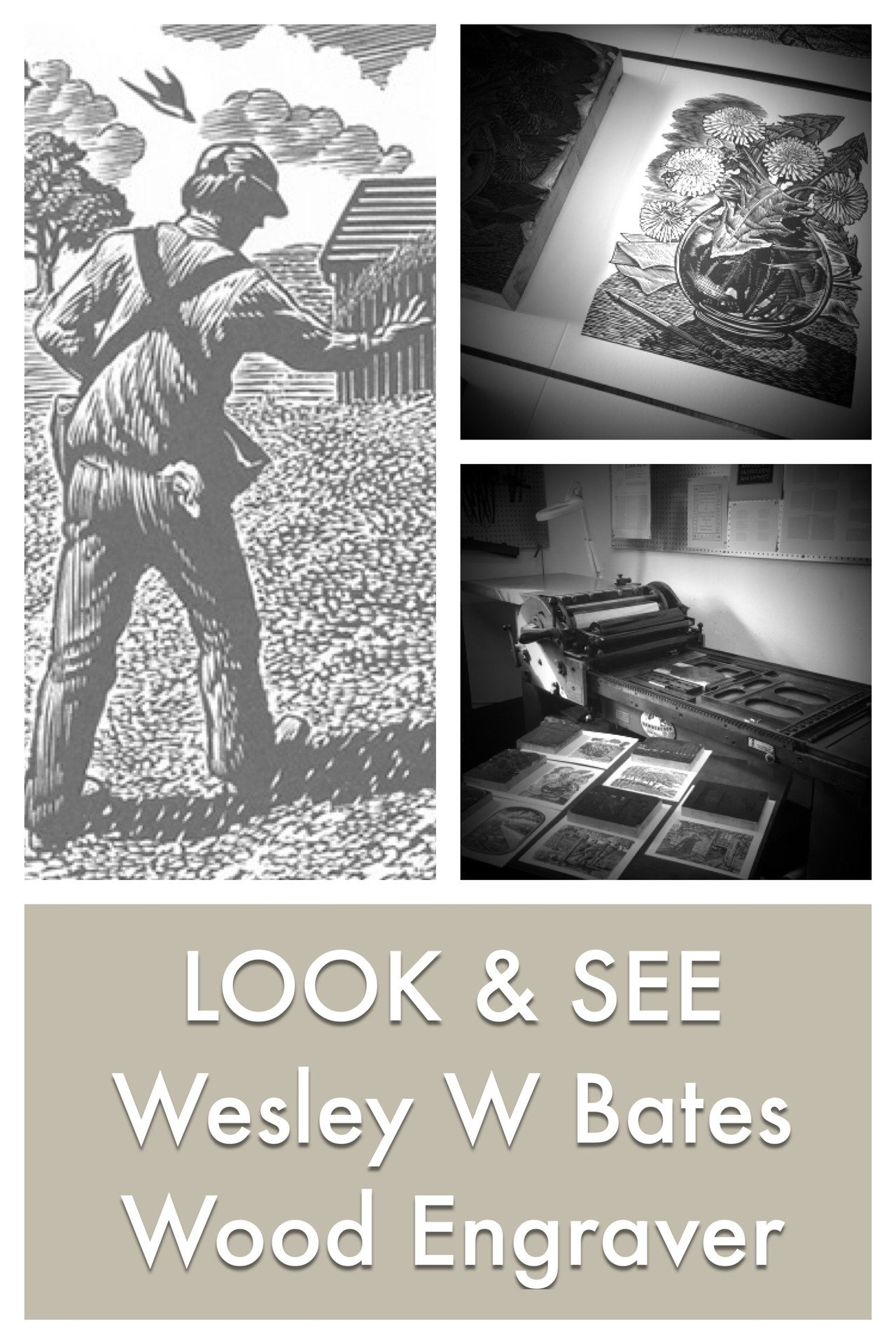 LOOK & SEE:  Wesley W. Bates - Wood Engraver filmaffisch