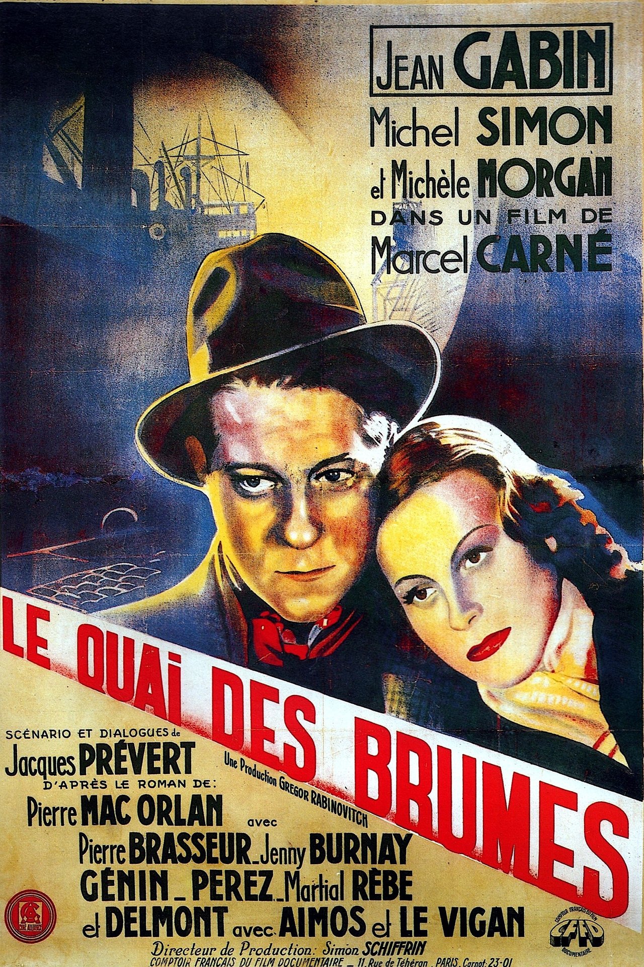 Le Quai des brumes poster