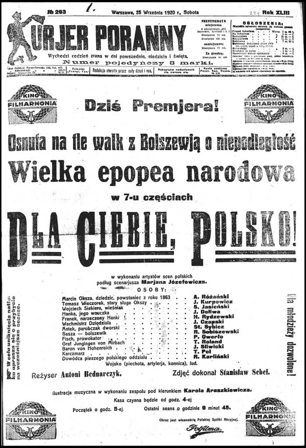 Dla ciebie, Polsko Dla ciebie, Polsko