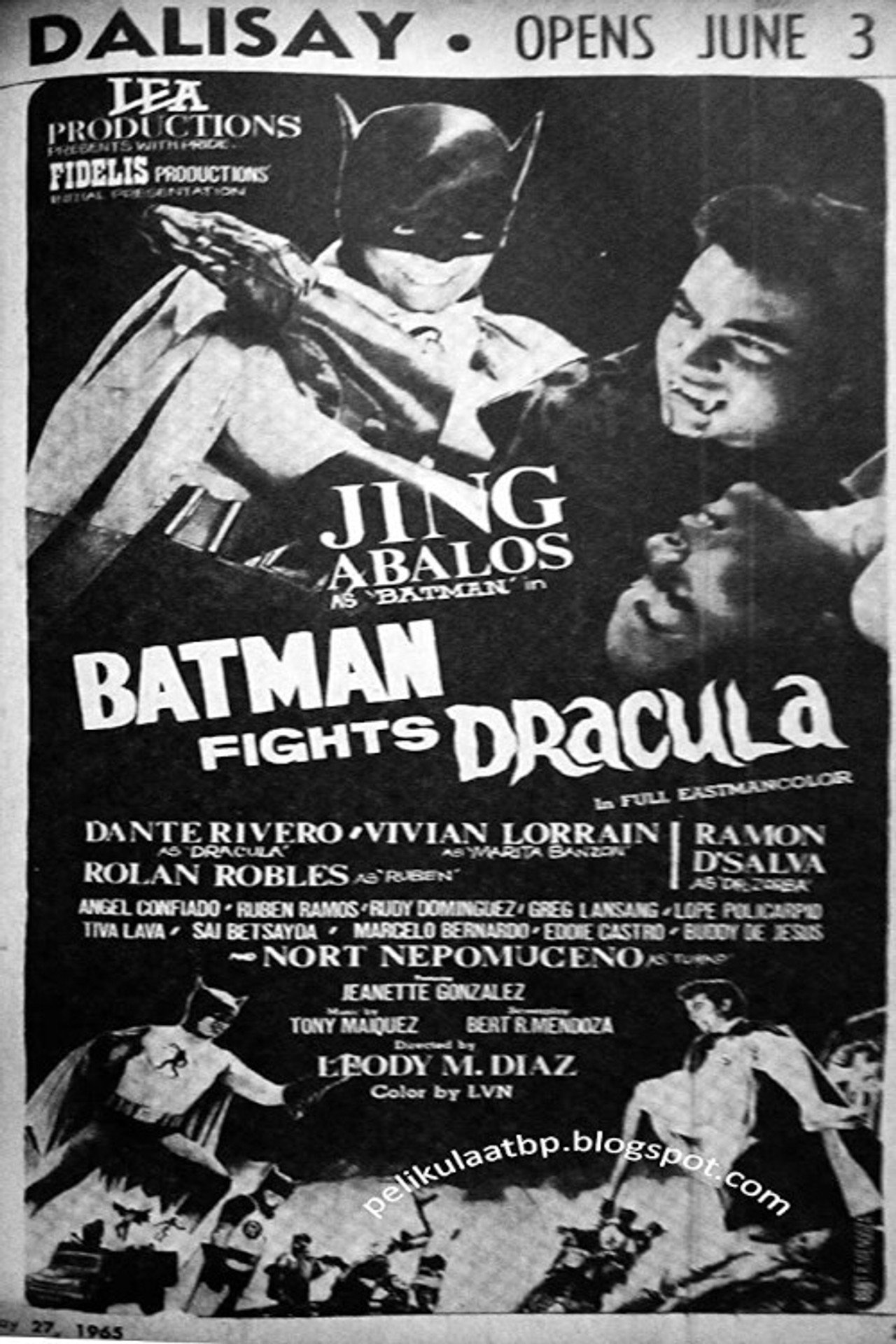 Batman Fights Dracula filmaffisch