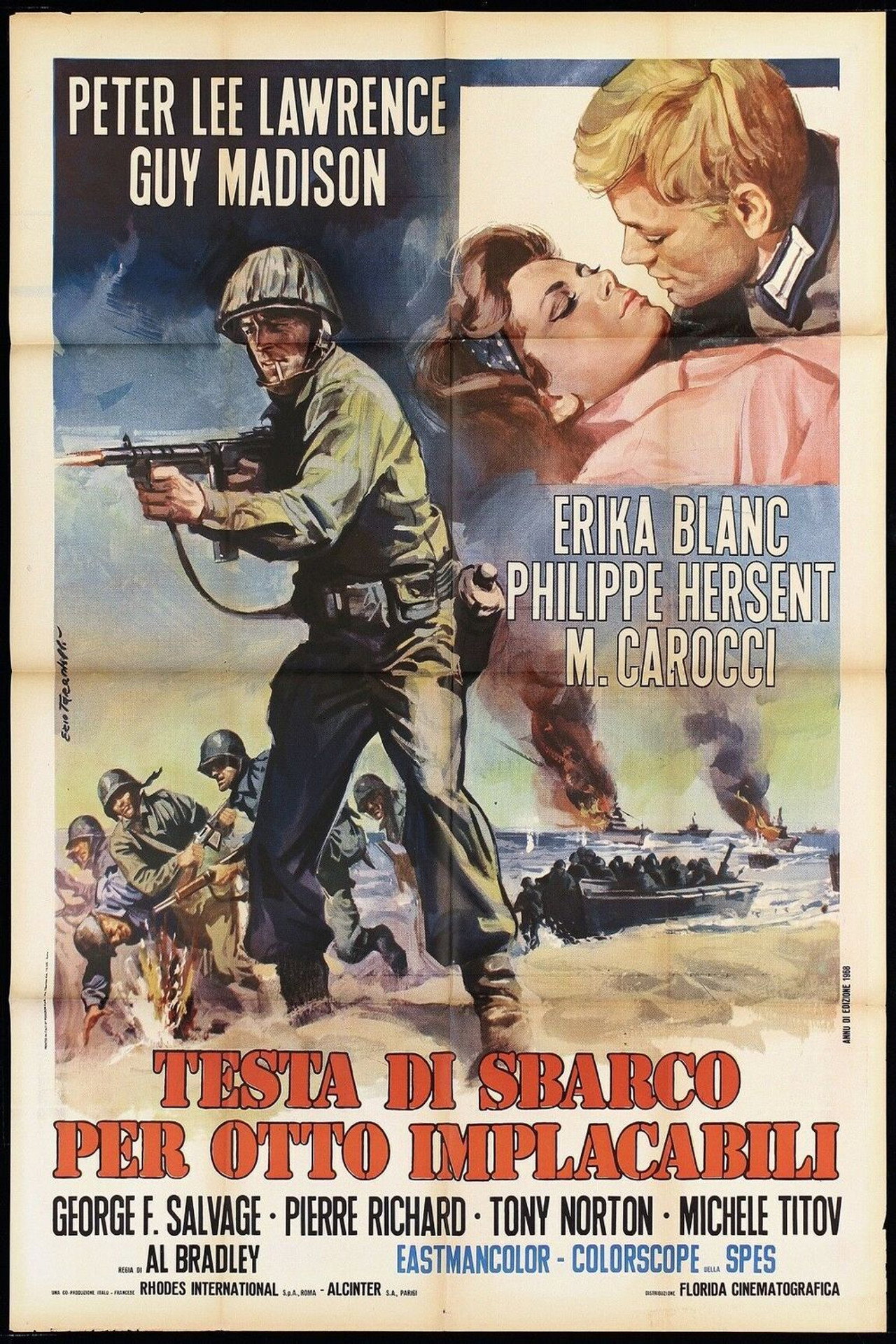 Testa di sbarco per otto implacabili filmaffisch