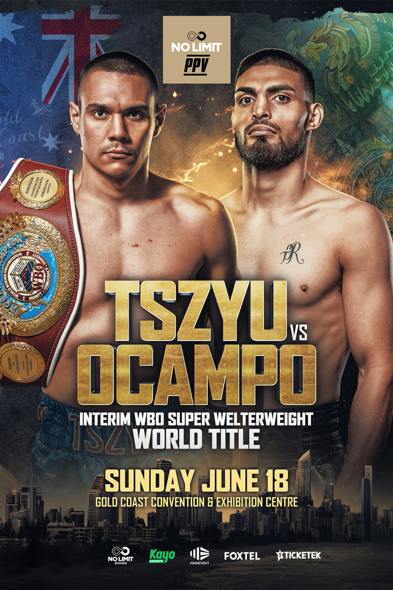 Tim Tszyu vs. Carlos Ocampo filmaffisch