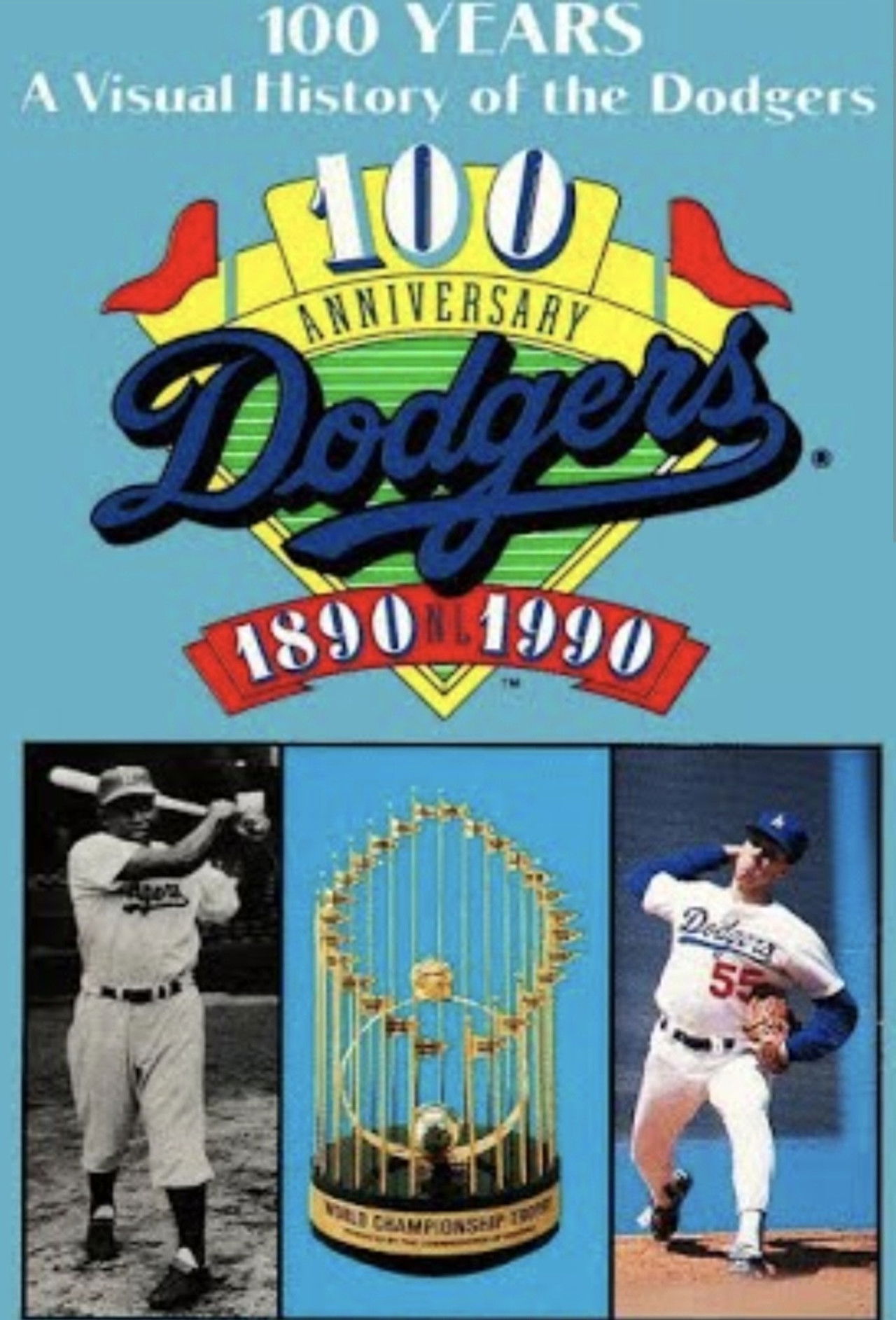 100 Years: A visual History of the Dodgers 1890-1990 Backdrop