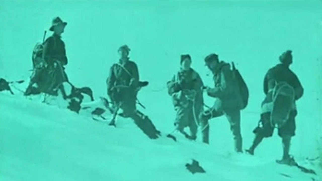 Climbing Mt. Washington (1917) backdrop