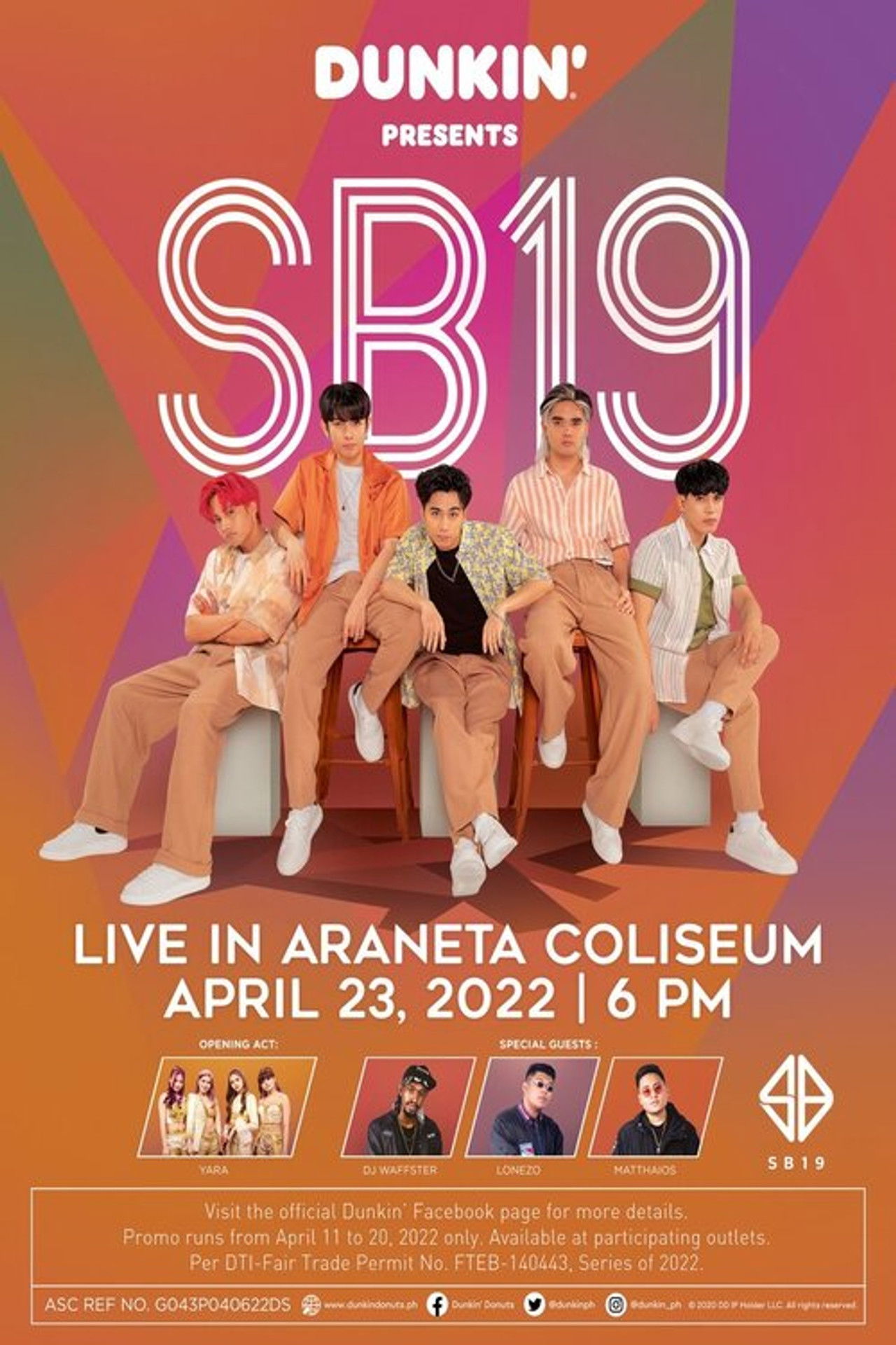 Dunkin Presents: SB19 Live in Araneta Coliseum Backdrop