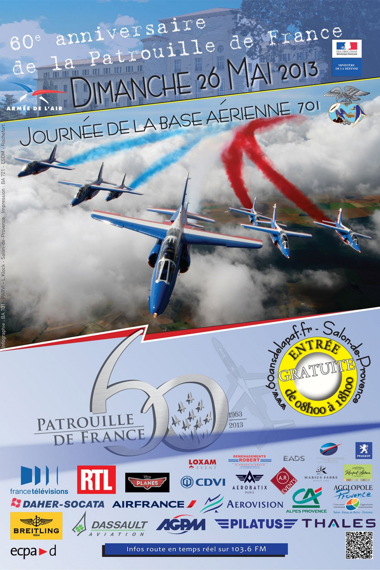 60 ans de la Patrouille de France - Le show aérien filmaffisch