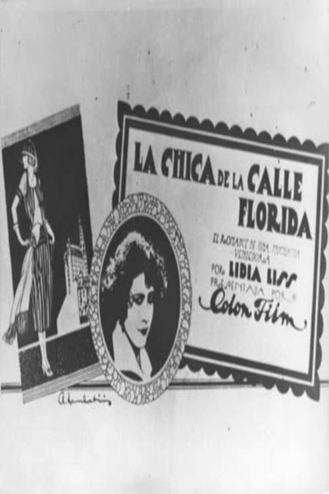 La chica de la calle Florida Backdrop