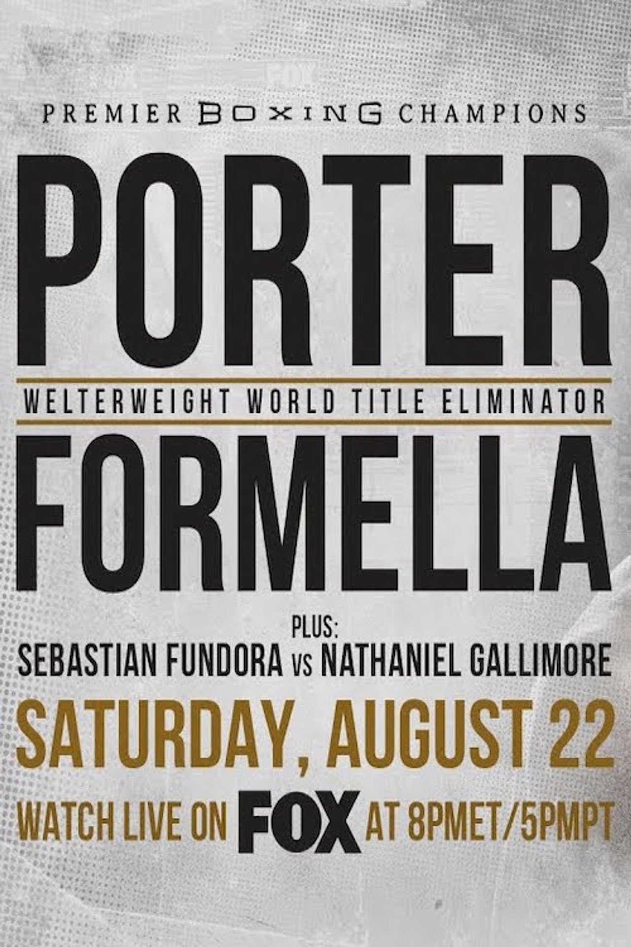 Shawn Porter vs. Sebastian Formella filmaffisch