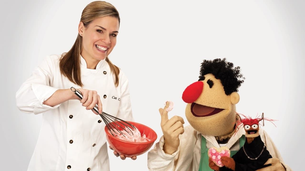 Cast and Crew of The Muppets Kitchen with Cat Cora