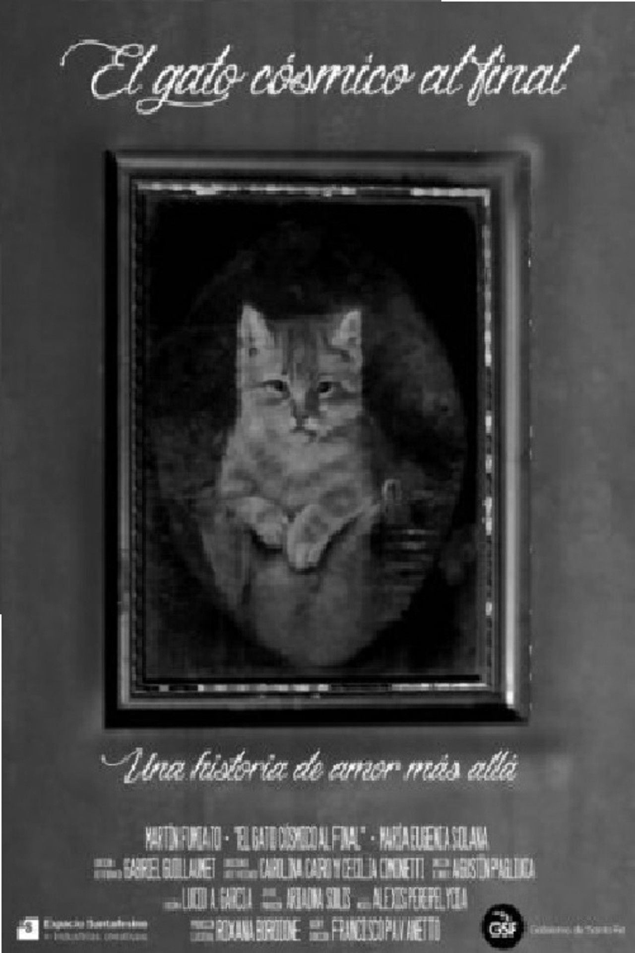 El gato cósmico al final Backdrop