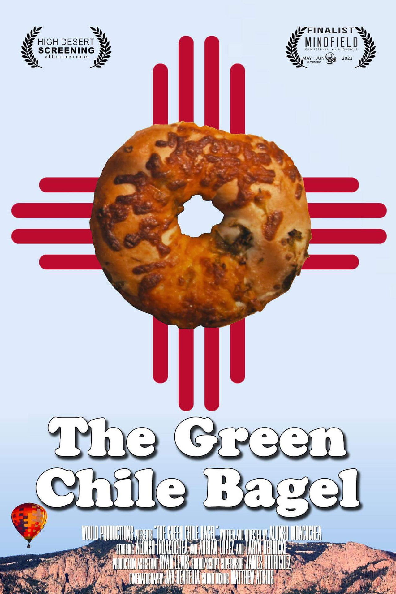 The Green Chile Bagel Backdrop