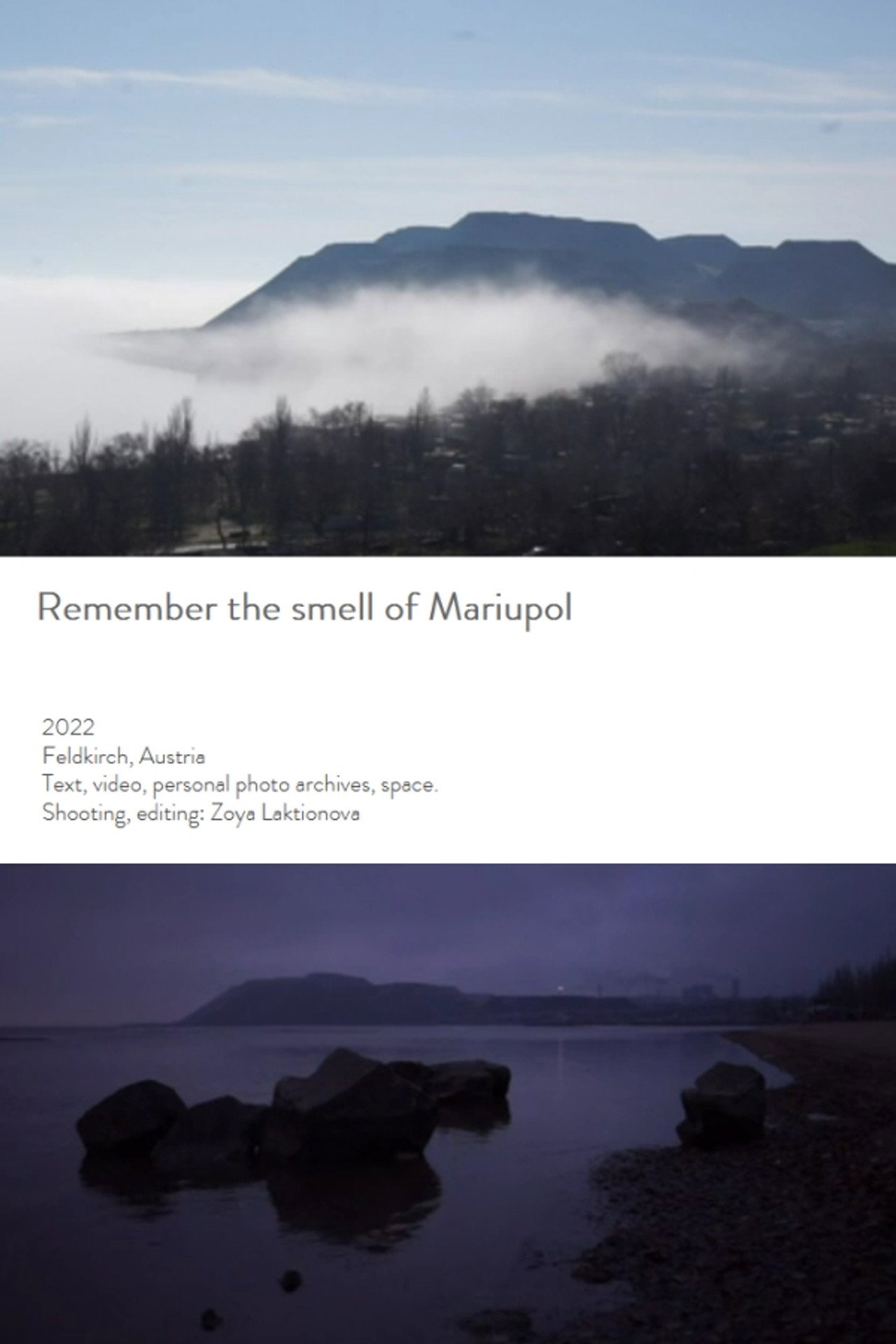 Remember the Smell of Mariupol filmaffisch