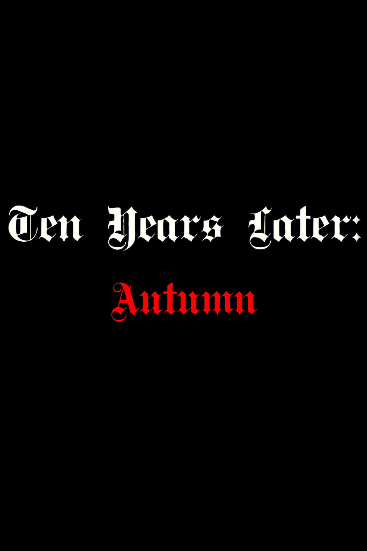 Ten Years Later: Autumn Misery Backdrop