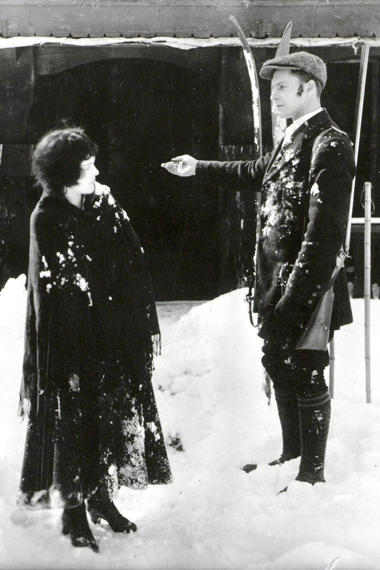 En vinternat Backdrop