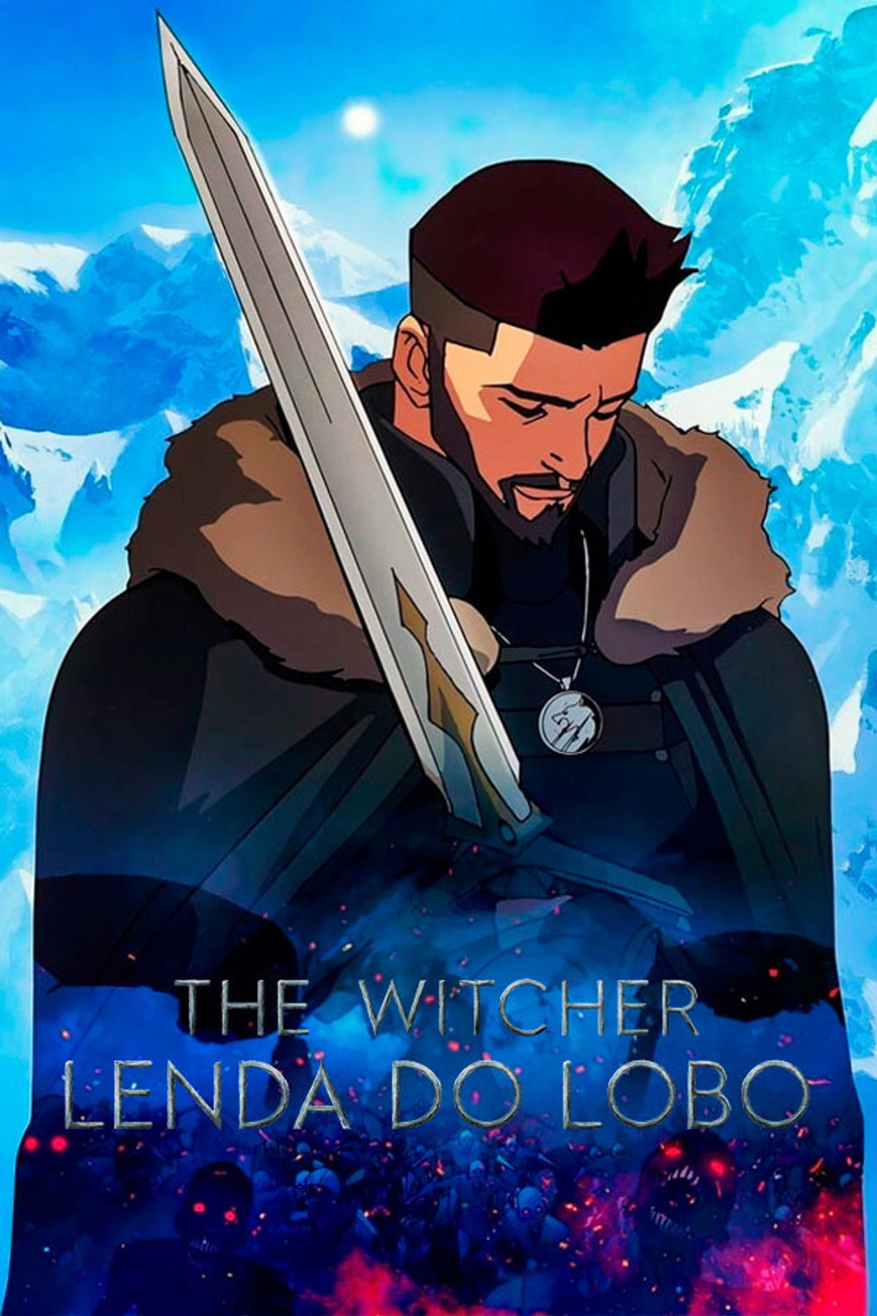 Pôster de The Witcher: Lenda do Lobo
