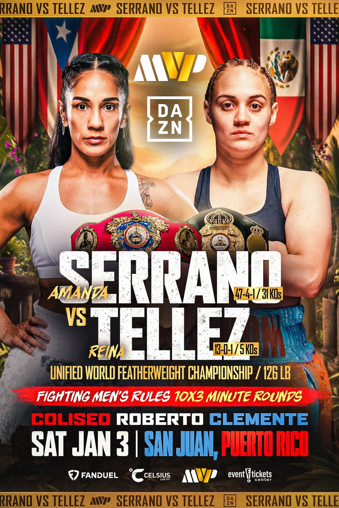 Amanda Serrano vs. Reina Tellez filmaffisch