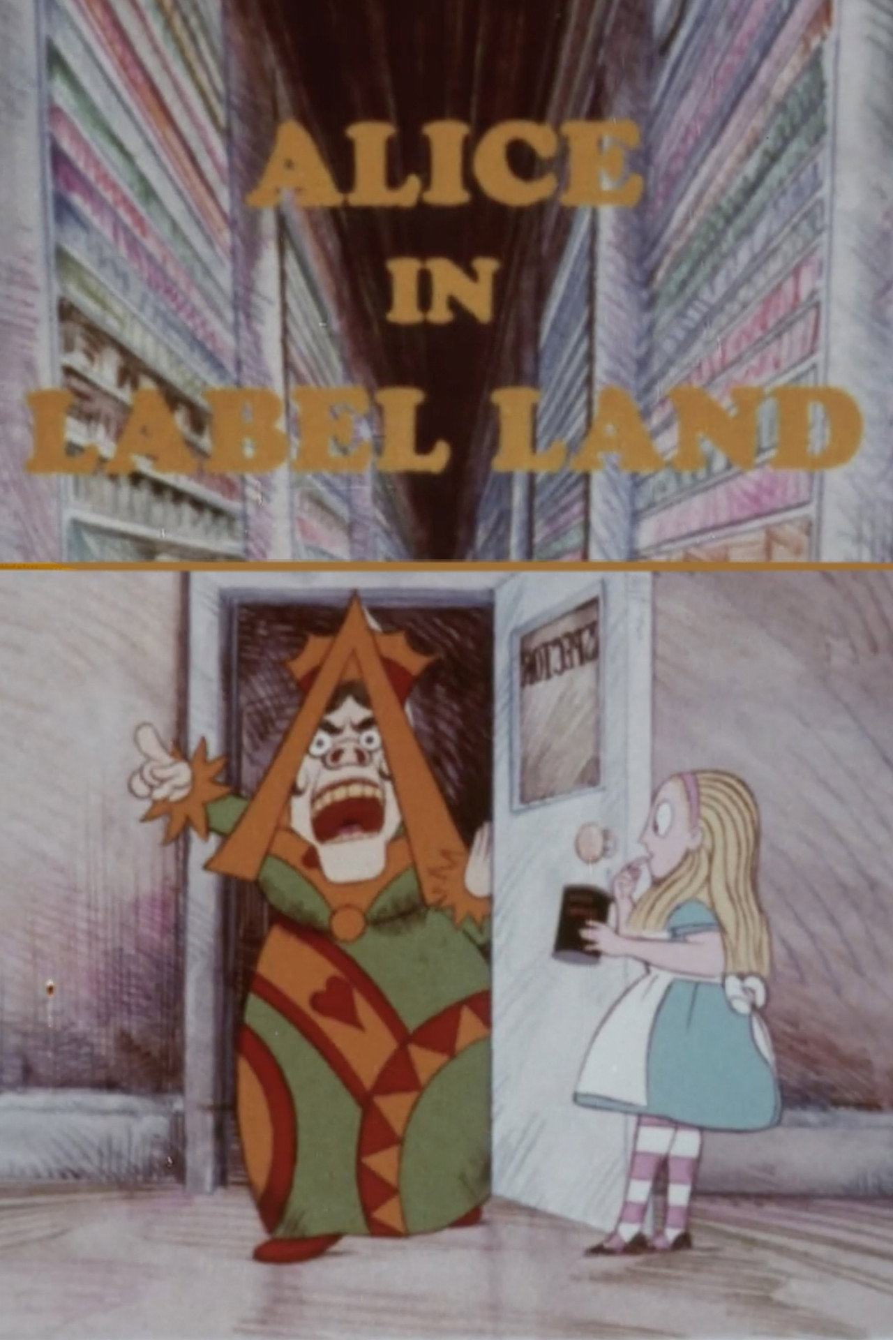 Alice in Label Land Backdrop