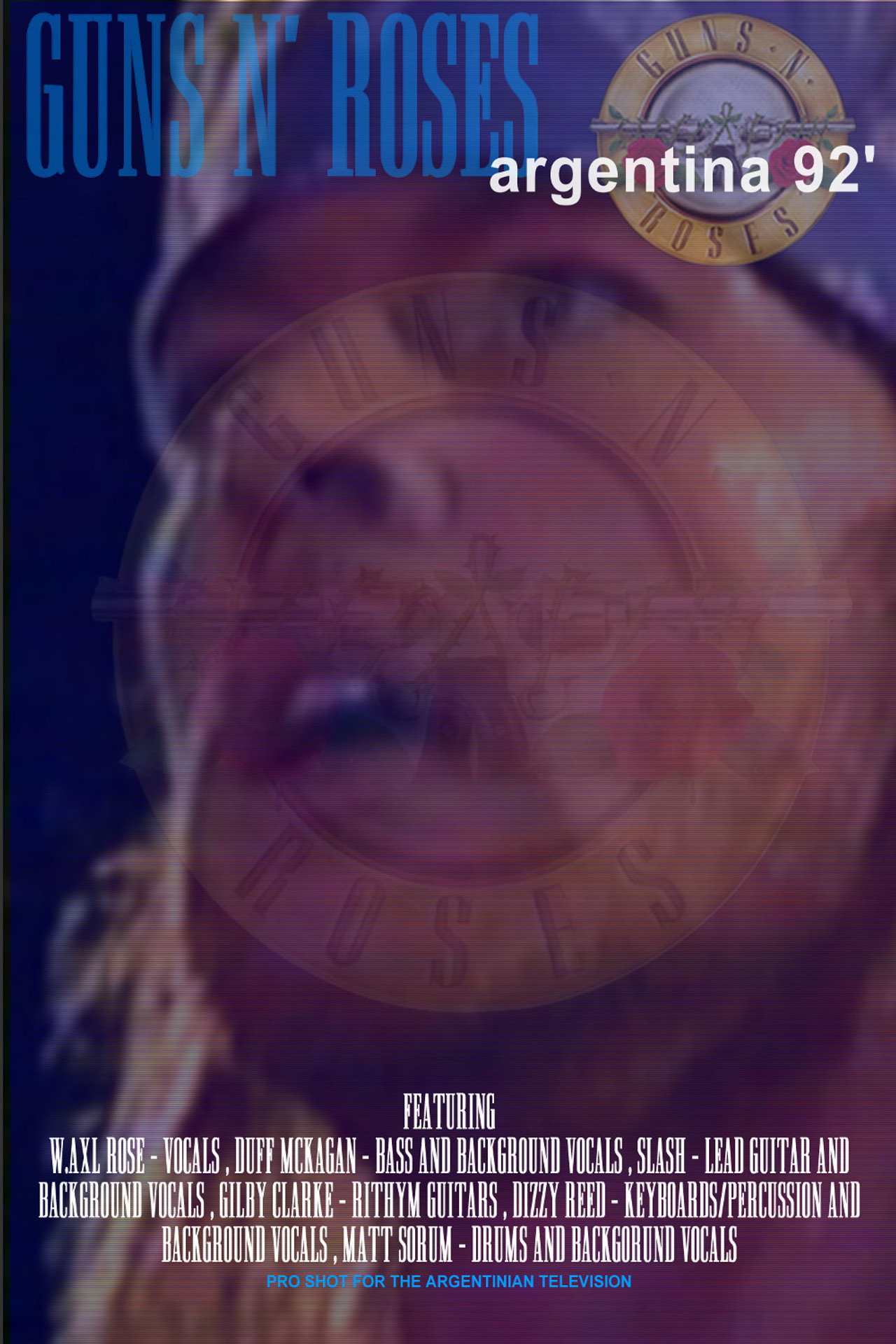 Guns N' Roses - Estadio River Plate - Buenos Aires, Argentina​ Backdrop