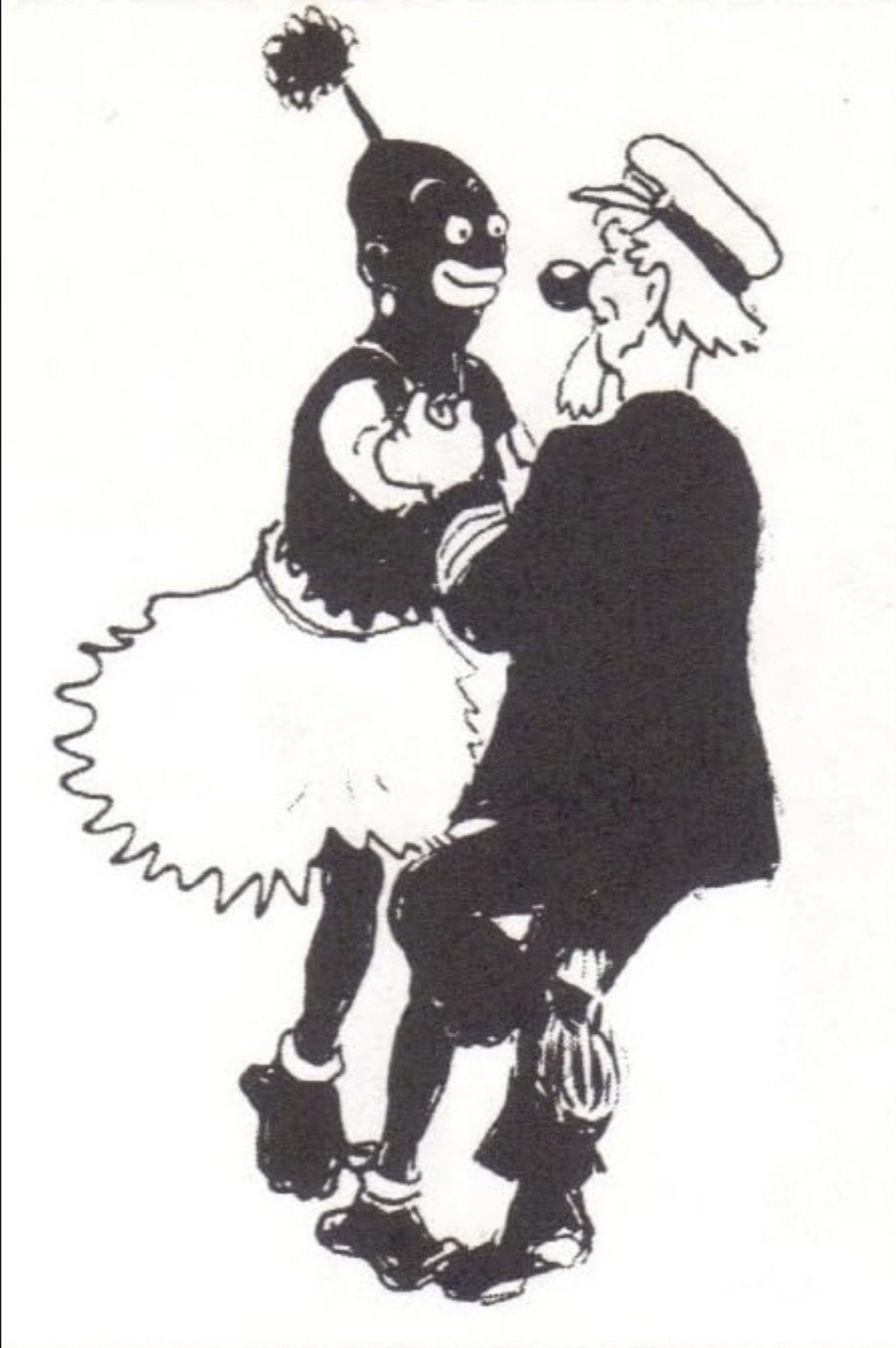 Captain Grogg and Kalle at an African ball