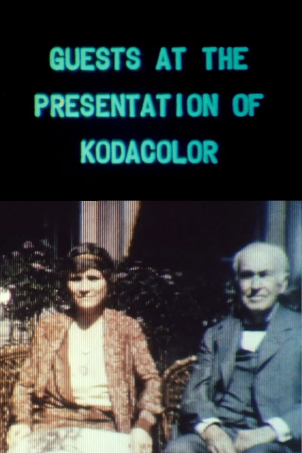 Guests at the Presentation of Kodacolor at the Home of Mr. George Eastman, Rochester, N.Y. Backdrop