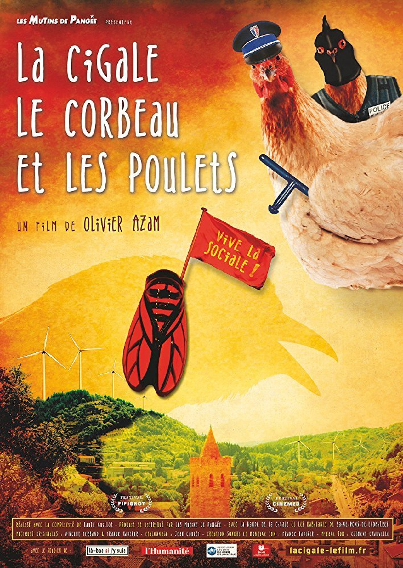 La Cigale, le Corbeau et les Poulets filmaffisch