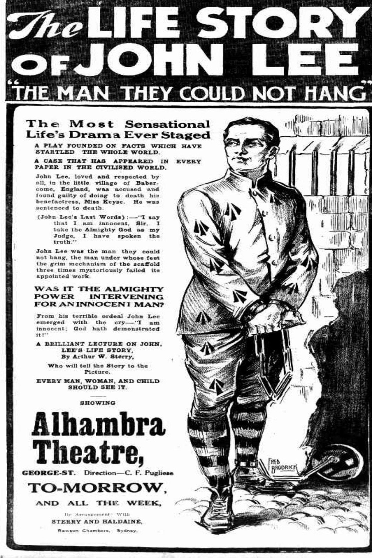 The Life Story of John Lee, or The Man They Could Not Hang filmaffisch