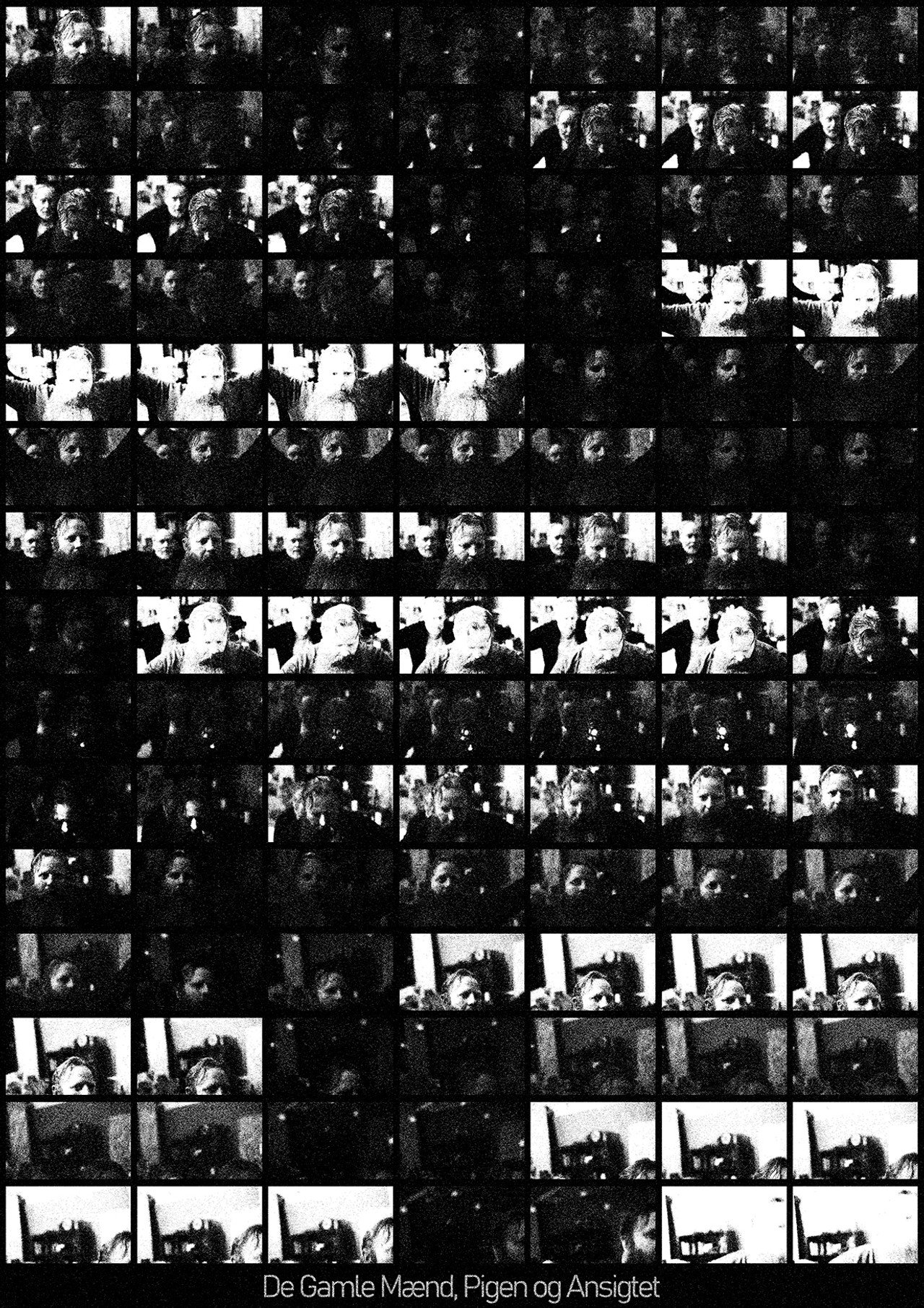 The Old Men, The Girl and The Face Backdrop