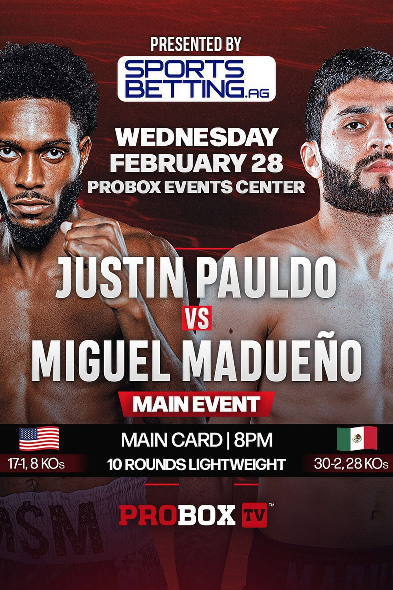 Justin Pauldo vs. Miguel Madueno filmaffisch