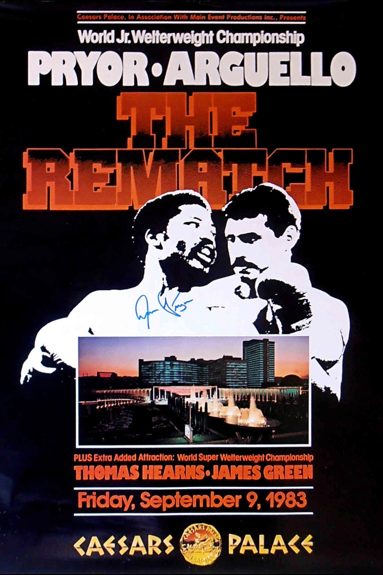 Aaron Pryor vs. Alexis Argüello II Backdrop