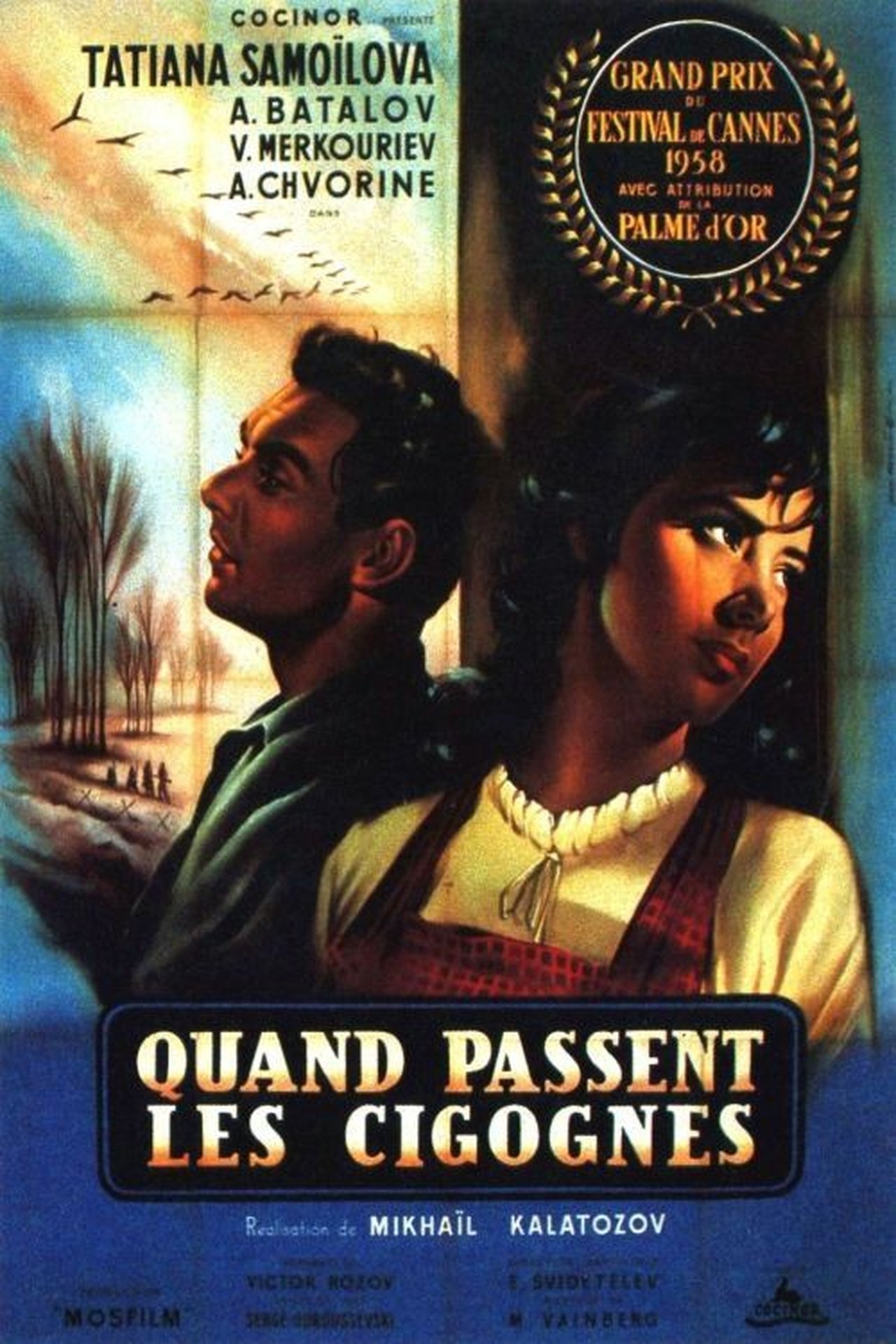 Quand passent les cigognes poster