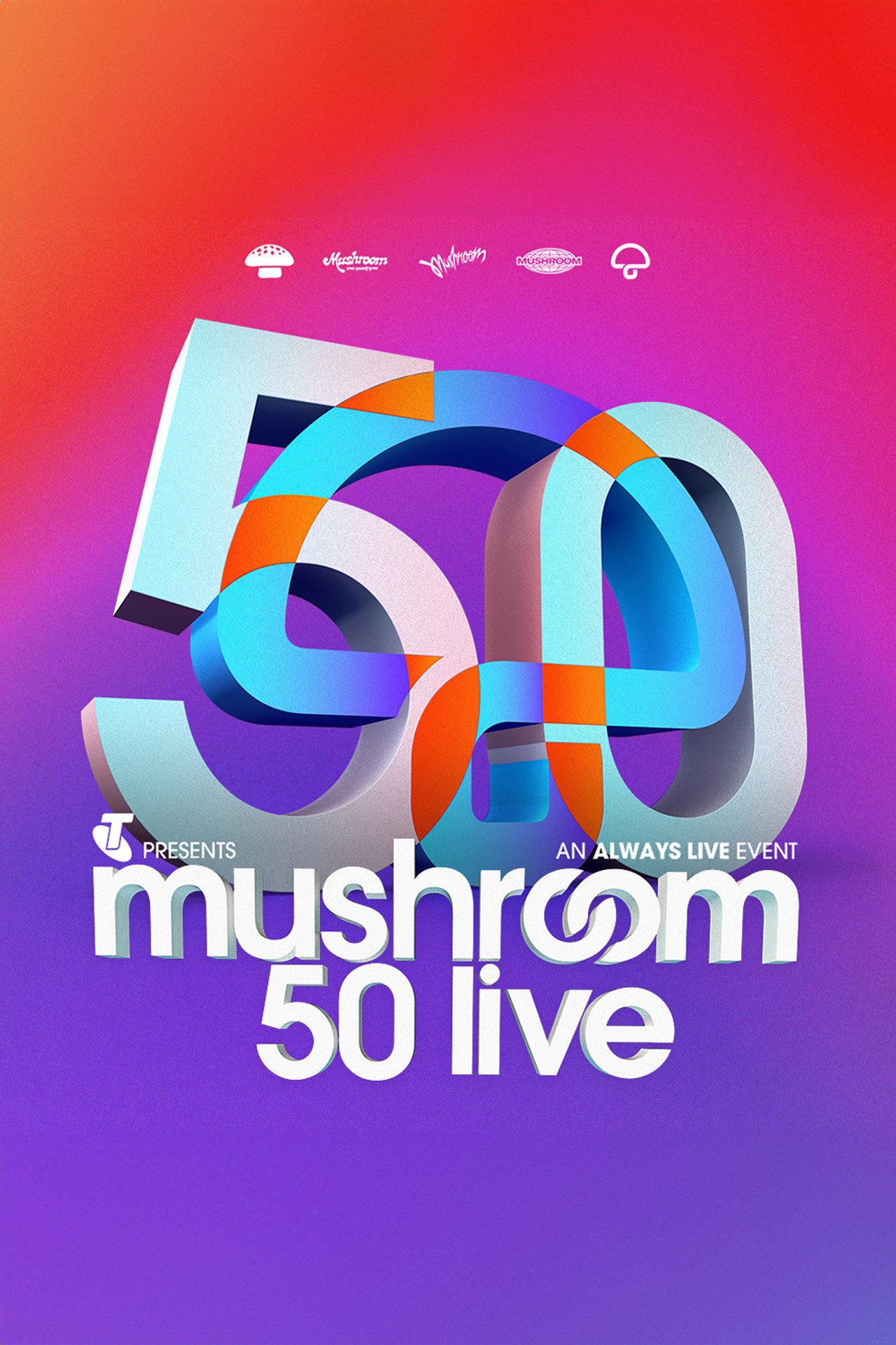 Mushroom 50th Anniversary Concert Live filmaffisch