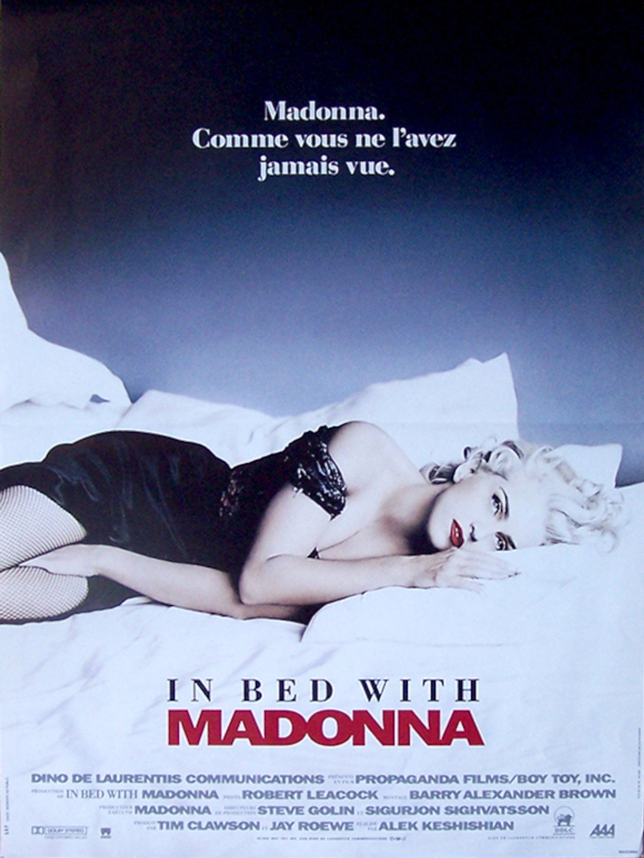 In Bed with Madonna poster