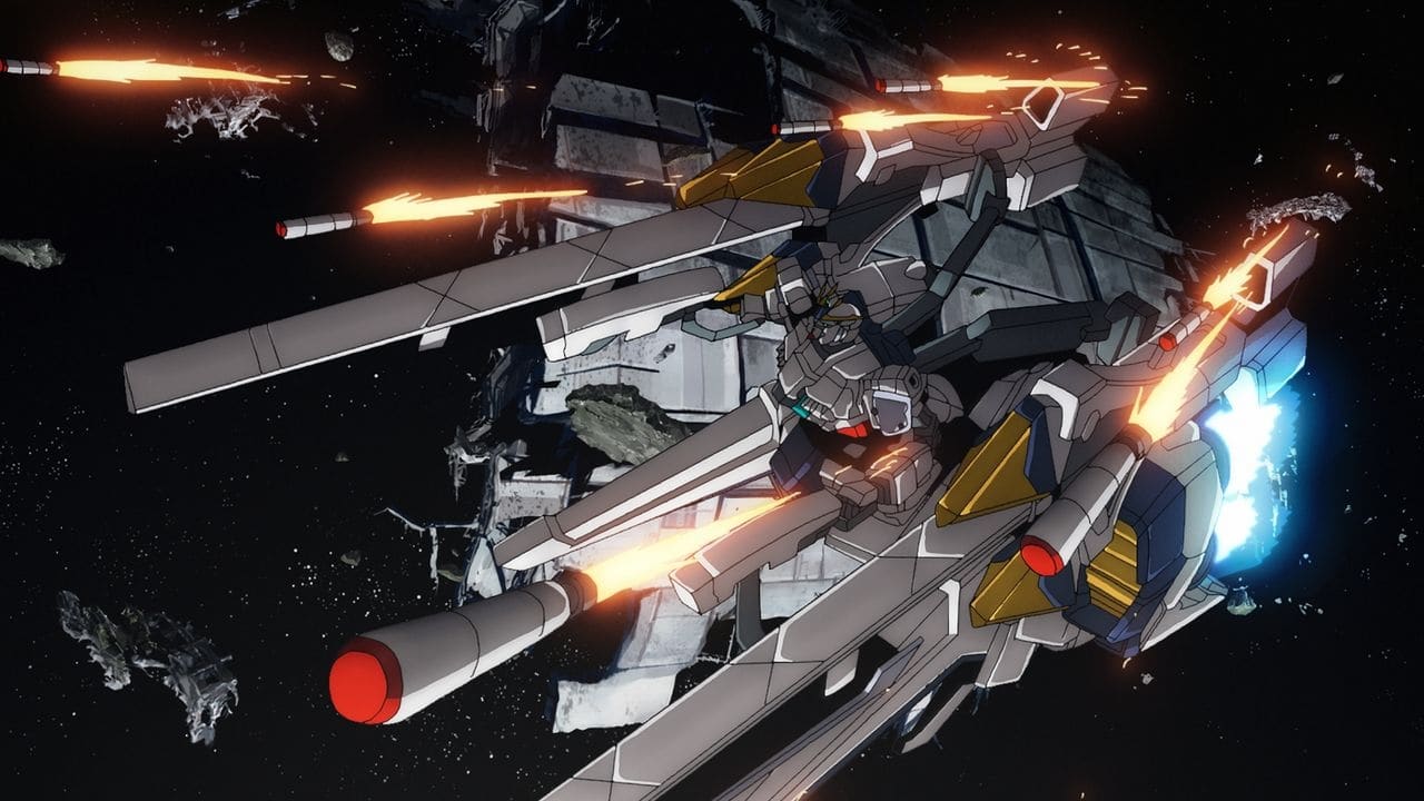 Scen från Mobile Suit Gundam Narrative