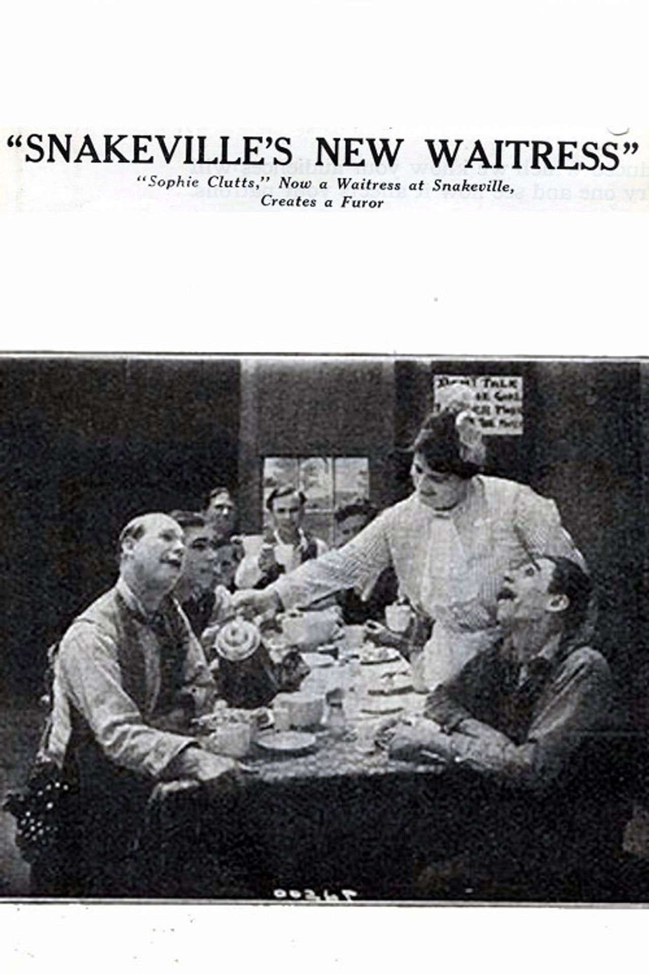 Snakeville's New Waitress Backdrop