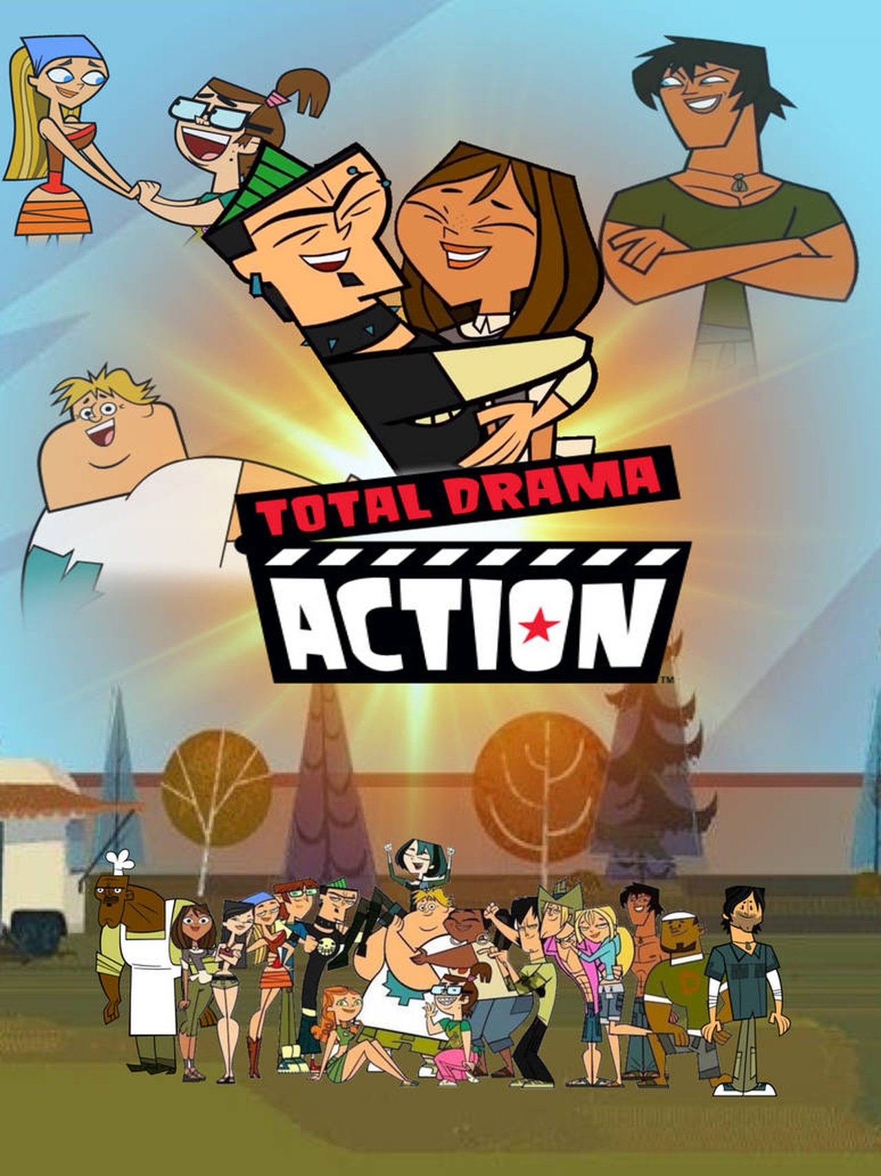 Celebrity Manhunt's Total Drama Action Reunion Special Backdrop